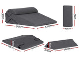 Giselle Bedding Adjustable Wedge Pillow Grey PILLOW-WEDGE-AD-GY