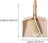 2 Set Mini Dustpan and Brush Set for Desk and Keyboard Beige V1237-ZY-818-213