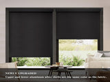 Blackout Roller Shades Cordless Blinds for Windows, Free-Stop Shades with Valance, Thermal Insulated V1258-DP02-C-1295