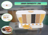 6 Grids Dispenser Storage Container Rice Cereal Beans Grain V63-842211