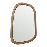 Mid Century Asymmetric Wood Framed Wall Mirror 40x62cm V637-18908MIR