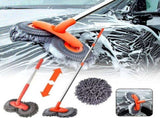 Car Wash Brush with Long Handle, 45.3in Microfiber Car Mop, Telescopic Cleaning Tool for Auto, V1366-AZ2-W-16789