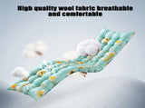 Patio Chaise Lounger Cushion, Thickened Rocking Chair Cushion Swing Bench Cushion with Ties, V1370-AZ4-19493