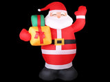 Jingle Jollys Christmas Inflatable Santa 2.4M Illuminated Decorations XMAS-INF-SAN-8FT