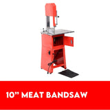 Meat Cutting Band Saw 10" meat mincer Bandsaw Sausage Filler Slicer Grinder V379-MEATBSAW250005