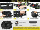 Dog bike basket electric bike, bike bag for dogs and cats, with 1.45 m dog leash for cycling, V1189-LC-QP-00841