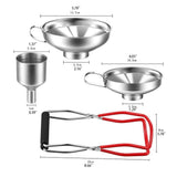 4 Pieces Canning Kit Canning Rack Canning Funnels Stainless Steel Canning Supplies Tools Canning V1192-AZ-W-31019