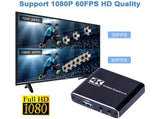 4K HDMI-compatible USB2.0 Video Capture Card Game Live Streaming Recording Box Adapter - Black V1263-JX-244