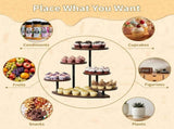 6 Tier Cake Stand Holds 102 Cupcakes Wooden Cupcake Stand Dessert Table Display Set for Party V1366-AZ2-W-18286