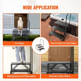 RV, 3-Step RV Stairs, 199.58KGS Load Capacity, Thickened Carbon Steel, With Handrail, Non-Slip V952-FCBTGDKHJG3JJF4MLV0