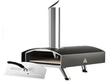 Outdoor Pizza Oven, 12-inch, Wood Pellet and Charcoal Fired Pizza Maker, Portable Outside Stainless V952-BXSPSLYCKLHSBC8PEV0