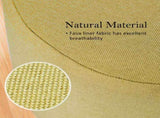 2X Fabric Ottoman Round Wooden Leg Foot Stool - Mustard Yellow V274-FT-GQST01-GN2