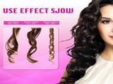 Pink Portable Wireless Auto Hair Curler Smart Anti-Tangle Curling Wand with 5000mAh Power Bank V1268-MZ00096