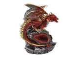 Fighting Dragon Statue Resin Desktop Dragon Figurine Sculpture with Light for Home Ornament V1294-YM0706-3115230085511