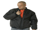HUSKI Mens Quilted Combat Bomber Waterproof Jacket Windproof Workwear Coat - Navy V563-HUSKI-918014-NVY-XS