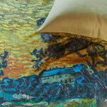 Van Gogh Evening Twilight Ochre Cotton Sateen Quilt Cover Set Queen V442-HIN-QUILTCS-EVENINGTWILIGHT-OCHRE-QS