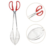 Multi Functional Plated Silver Crab Claw Tongs for Boiling Steaming and Cooking Seafood V1369-AZ3-W-14529