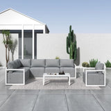 Alfresco 7-Seat Garden Lounge Set Charcoal Grey V264-OTF-543A-DGR-8PC