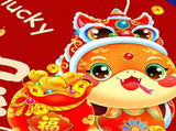 Doormat Red Home New Year Carpet Good Luck Great Implied Meaning for Housewarming Celebration Party V1294-YM0901-240908HL19-9