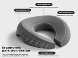GREY Soft O-shaped/U-shaped Face Pillow for Beauty Salons/Spa Massage, Ergonomic Face Pillow, V1102-OXZT002