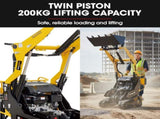 BAUMR-AG BSR5000 Mini Loader Skid Steer, with Bucket, 10hp OHV 4-Stroke Petrol Engine, 200kg Rated V219-GSDSKDPCTB5A