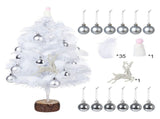 Feather Christmas Tree with Lamp String Artificial Christmas Tree Decoration Simulated Desktop V1294-YM0716-220711LW01-1