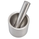 Mortar Pestle Dual Structure Design Glossy Texture Practical Silent Cleanable Kitchen Grinder for V1294-YM0715-3118210335711