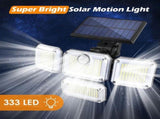 solar outdoor light, motion sensor wall light, waterproof led light, rotatable solar panel, V1102-124-19049-WHI-2PCS