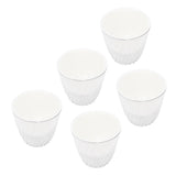 5PCS Self Watering Plant Pots PP PET Decorative Small Flower Pot Planter with Clear Base Cotton Rope V1294-YM0901-3111240306511