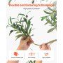 150 cm Artificial Olive Tree with Black Pot, Faux Tree with Natural Wood Trunk & Lifelike Leaves, V767-VVR-RZS5FTGLSSLX6A0M6001V0