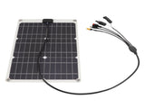 Solar Battery 50W 4 Connectors Monocrystalline Silicon High Efficiency Portable Solar Charger V1294-YM0626-3114220114411