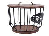 Rustic Filter Holder with Lid Filter Storage Container Pod Holder for Counter V1294-YM0706-3118230161112