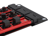 Portable Socket Organizer Aluminum Socket Holder Storage Tray for 1/2 3/8 1/4 Holds 40 V1294-YM0901-3114240096911