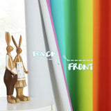 2 Pack Rainbow Blackout Kitchen Curtains, Colourful Window Drapes for Bedroom, Nursery and Girls V1189-LC-AMZ-00238