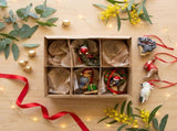 Christabelle Australian Animal Christmas Tree Decorations Set of 6 Hand-Painted Resin Ornaments AUS-ANML-258