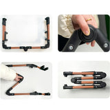 Folding Handcart Push Handle Trolley Handle Attachment Removable Foldable Beach Cart Handle Utility V1366-AZ2-W-14507