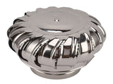 Chimney Rotating Ventilator Cap Stainless Steel Anti Downdraught Chimney Cap with Clamp Thickened V1294-YM0901-3117230206211