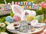 Easter Tree Topper Bunny Ears, Plh Metal Rabbit Ornament, Cute Bendable Spring Holiday Tree V1258-DP02-F-431
