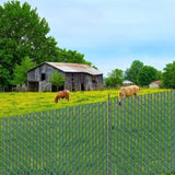 Bottom Locking Privacy Slats, Single-Wall Vertical Bottom-Locking Slats for Chain-Link Fence, V952-DBYSBTDBPE4FL2OHIV0