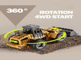 HUINA 1/18 6CH RC Alloy Construction Loader Bulldozer Engineering Vehicle Toy V610-TOY-RC-HN520