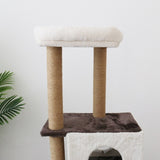 CATIO Deluxe Multi-Function Three-Level Dual Cat Scratching Tree 141cm V390-C19076