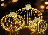 Jingle Jollys Christmas Lights 320 LED Fairy Light 3pcs Ball Decorations Set XMAS-MOT-BALL01-WARM