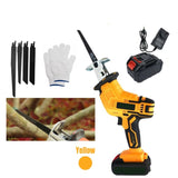 Yellow Cordless Electric Reciprocating Saw Cutter w Blades For Makita Battery V201-FDZ0030YL8AU