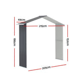Giantz Garden Shed Extension Kit Outdoor Storage Tool Sheds Workshop House Shelter SHED-GAB-4X7-EXT