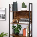 VASAGLE Bookshelf with 5 Shelves Rustic Brown and Black V227-9101101052471