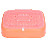 24 Eggs Containers ABS Egg Tray Storage Box Refrigerator Organizer Bins with Breathable VentsOrange V1294-YM0715-3113210304211