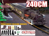 Electric Large Classic Train Set Rail Track Carriages Kids Vehicle Toy Gift V201-BBZ0240BR8AU