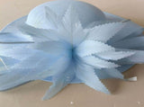 Rose Red Oversized Sinamay Statement Fascinator - Large Leaf & Rhinestone Trim Derby Hat for V888-ELOSUNG56743