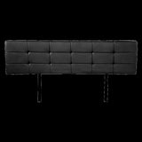 PU Leather King Bed Deluxe Headboard Bedhead - Black V63-768295