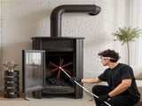 Chimney Sweep Kit, 9m Maximum Extendable Length Chimney, Chimney Cleaner Sweeper with Dual V952-SSTYCQSTJ30YIIB96001V0
